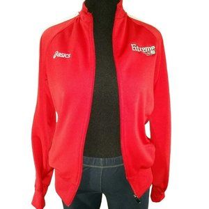 Red jacket size L large KC Extreme volleyball Asics polyester sport jacket